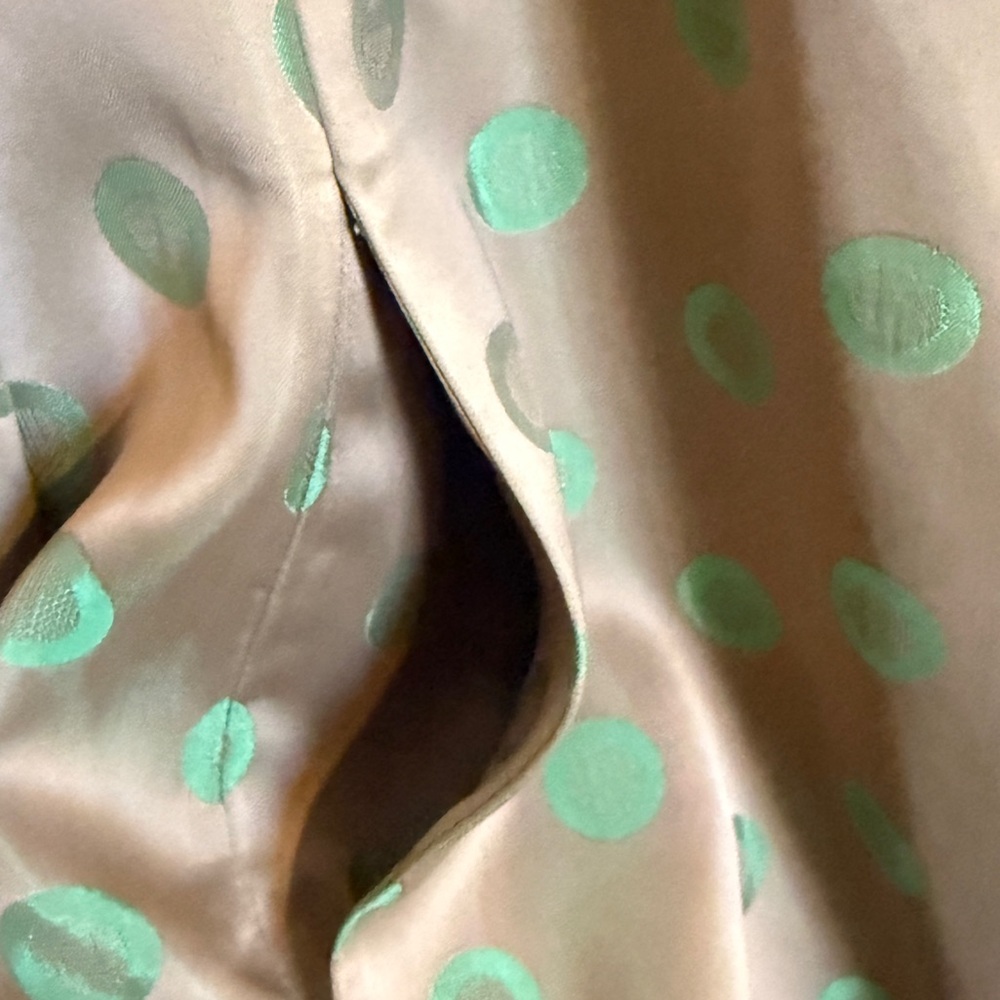 Maliparmi Tan Blazer with Green Polka Dots - Picture 9 of 16